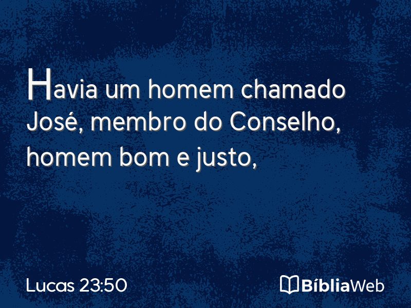 Lucas 23:50 em imagem para compartilhar