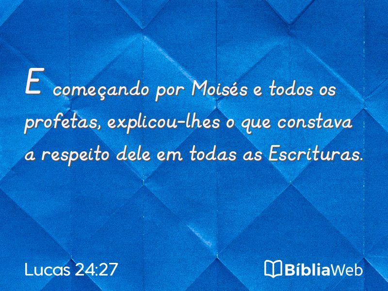 Lucas 24:27 em imagem para compartilhar