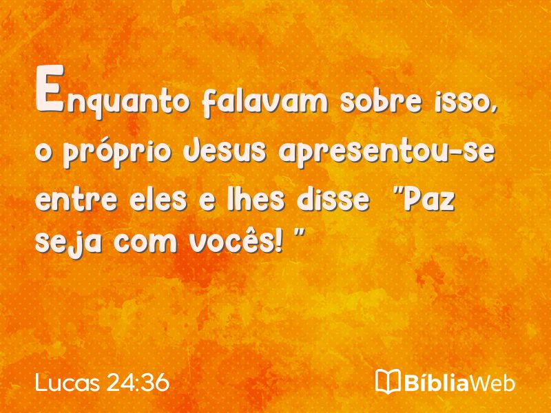 Lucas 24:36 em imagem para compartilhar