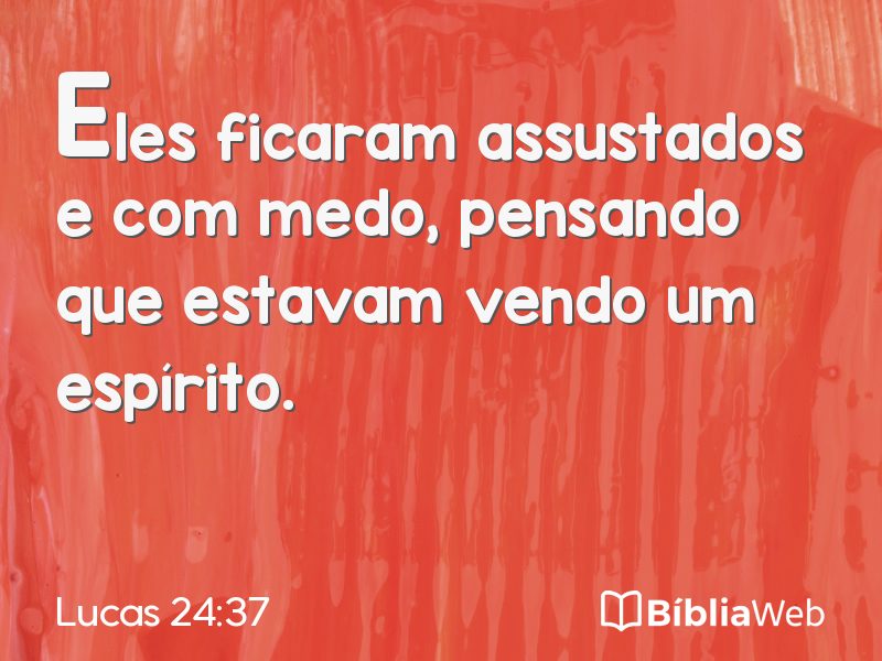 Lucas 24:37 em imagem para compartilhar