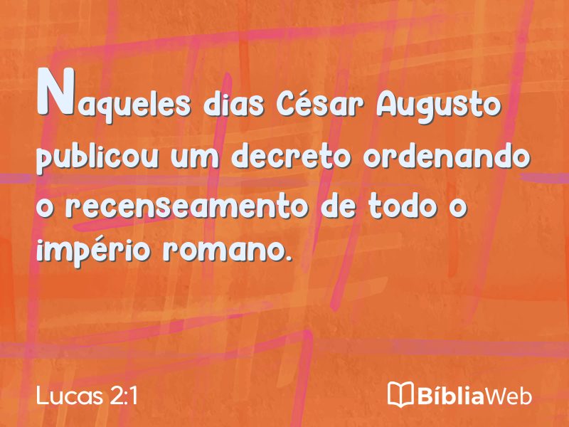 Lucas 2:1 em imagem para compartilhar