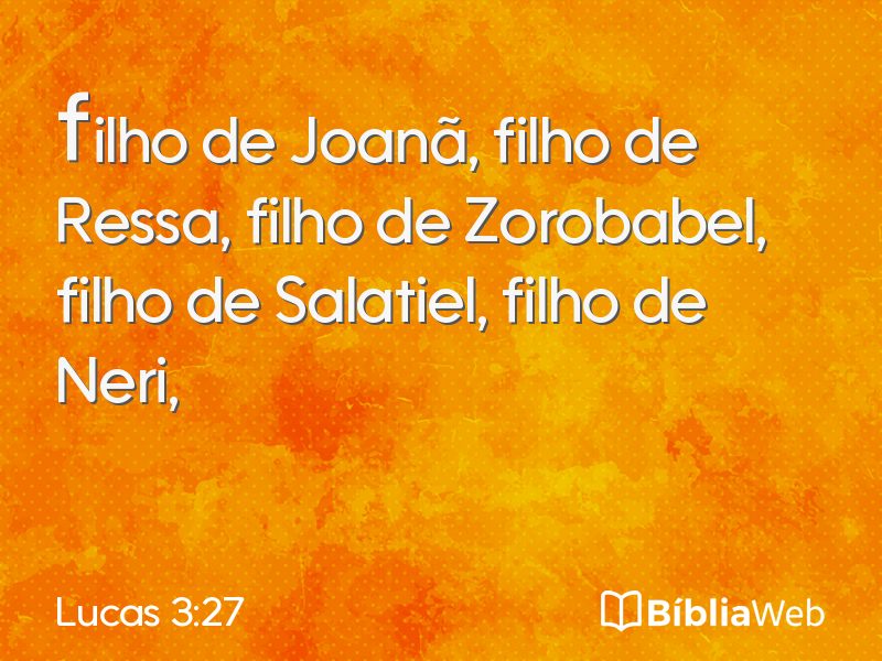 Lucas 3:27 em imagem para compartilhar