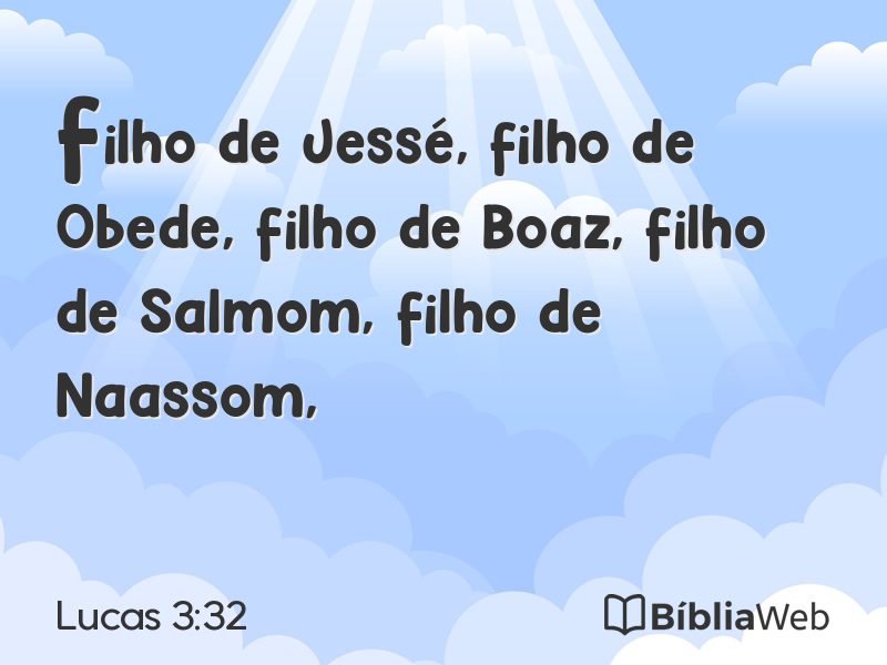 Lucas 3:32 em imagem para compartilhar