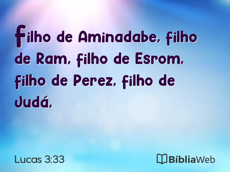 Lucas 3:33 em imagem para compartilhar