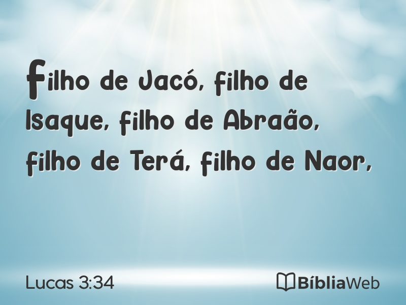 Lucas 3:34 em imagem para compartilhar