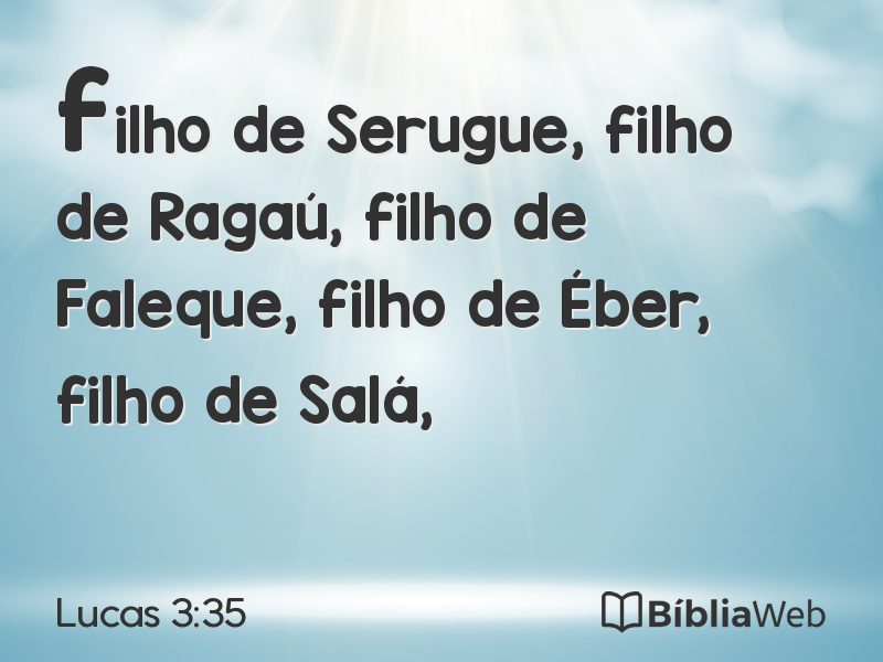 Lucas 3:35 em imagem para compartilhar