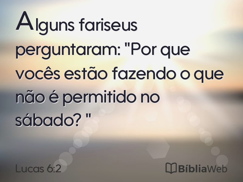 Lucas 6:2 em imagem para compartilhar