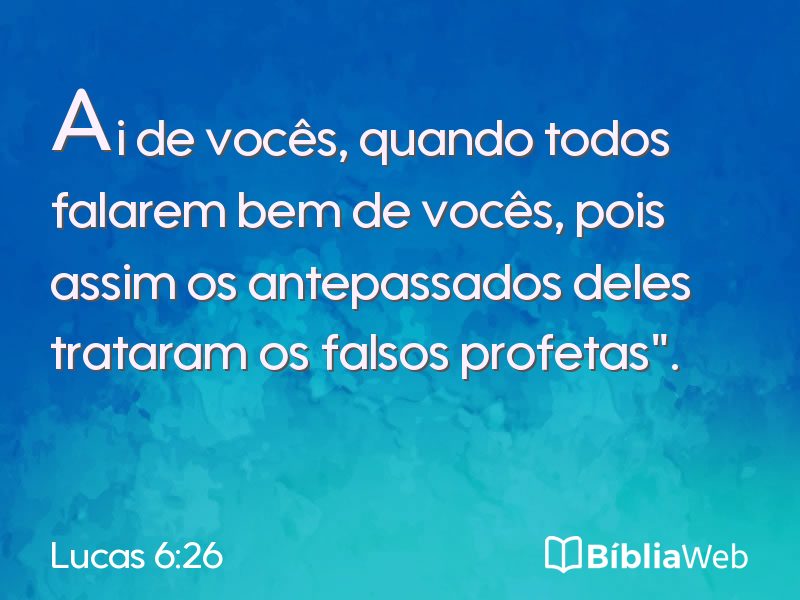 Lucas 6:26 em imagem para compartilhar