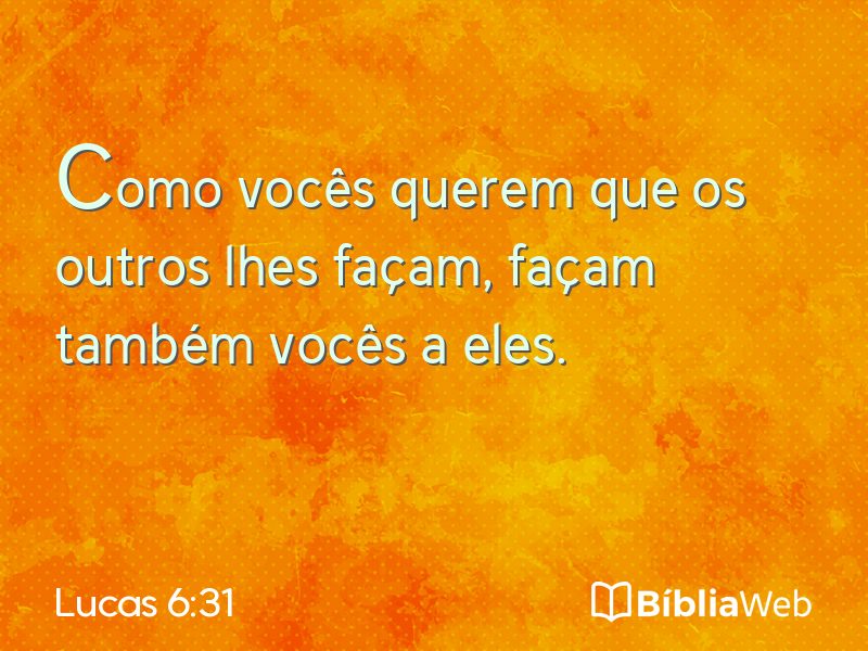 Lucas 6:31 em imagem para compartilhar