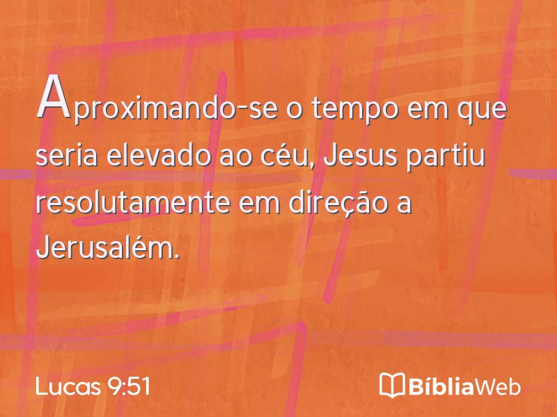 Lucas 9:51 em imagem para compartilhar