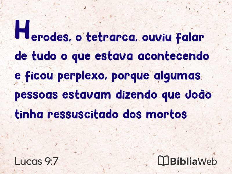 Lucas 9:7 em imagem para compartilhar