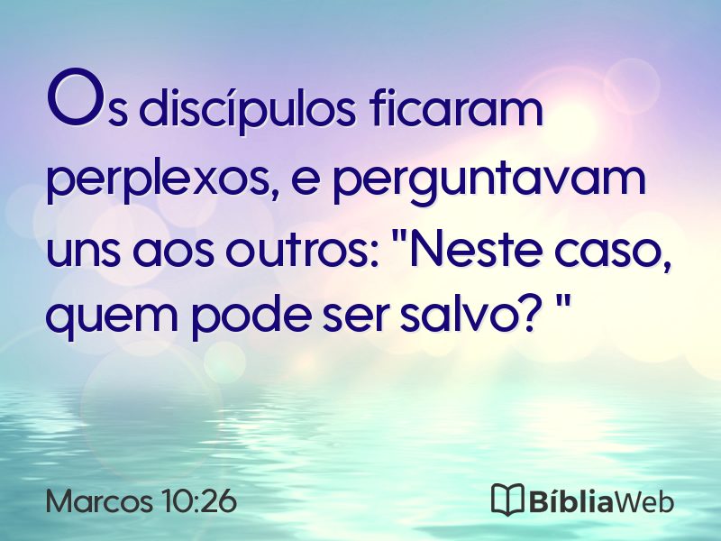 Marcos 10:26 em imagem para compartilhar