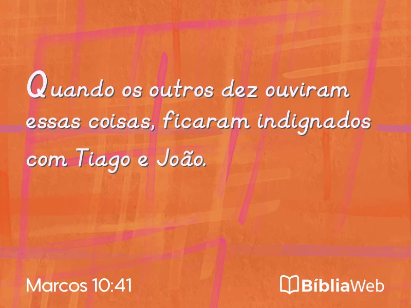 Marcos 10:41 em imagem para compartilhar