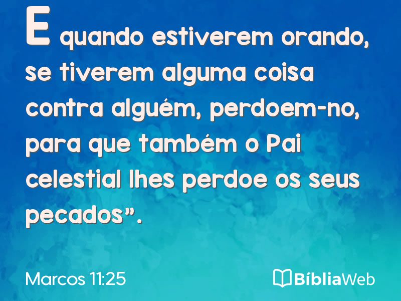 Marcos 11:25 em imagem para compartilhar