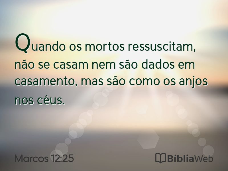 Marcos 12:25 em imagem para compartilhar
