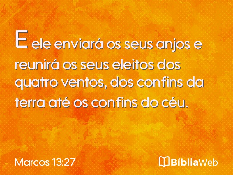 Marcos 13:27 em imagem para compartilhar