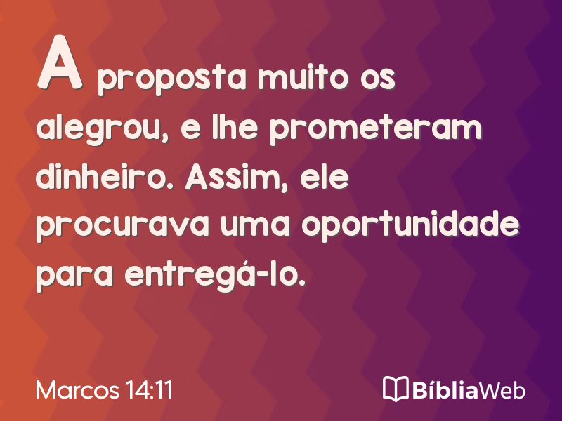 Marcos 14:11 em imagem para compartilhar