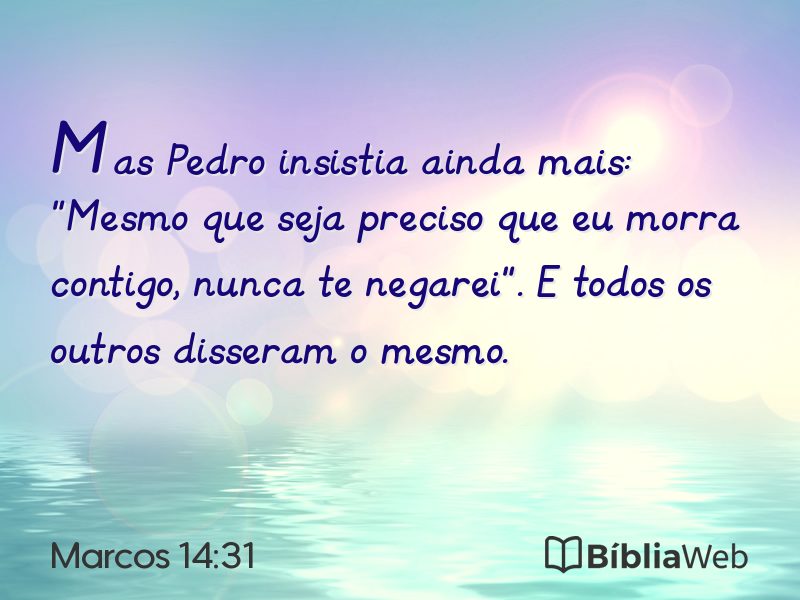 Marcos 14:31 em imagem para compartilhar