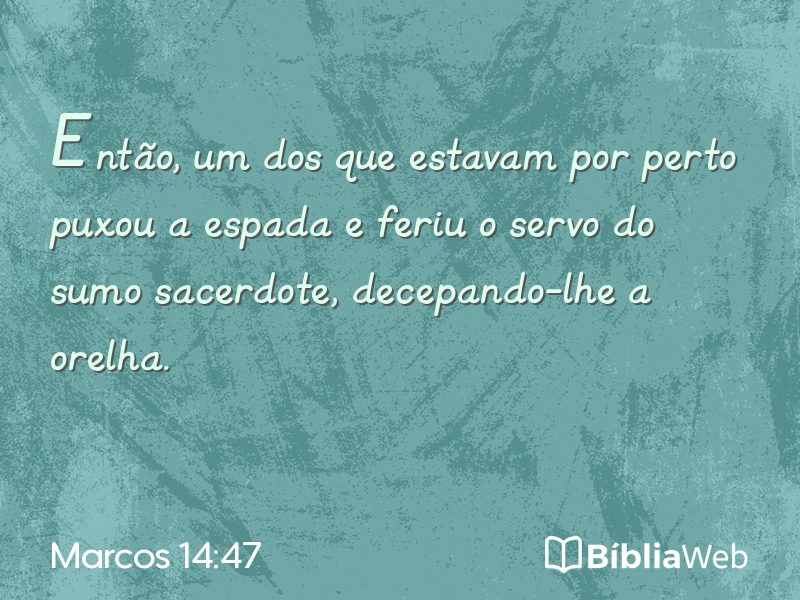 Marcos 14:47 em imagem para compartilhar