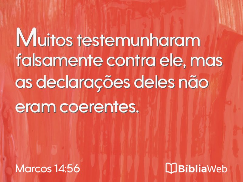 Marcos 14:56 em imagem para compartilhar