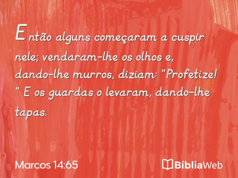 Marcos 14:65 em imagem para compartilhar