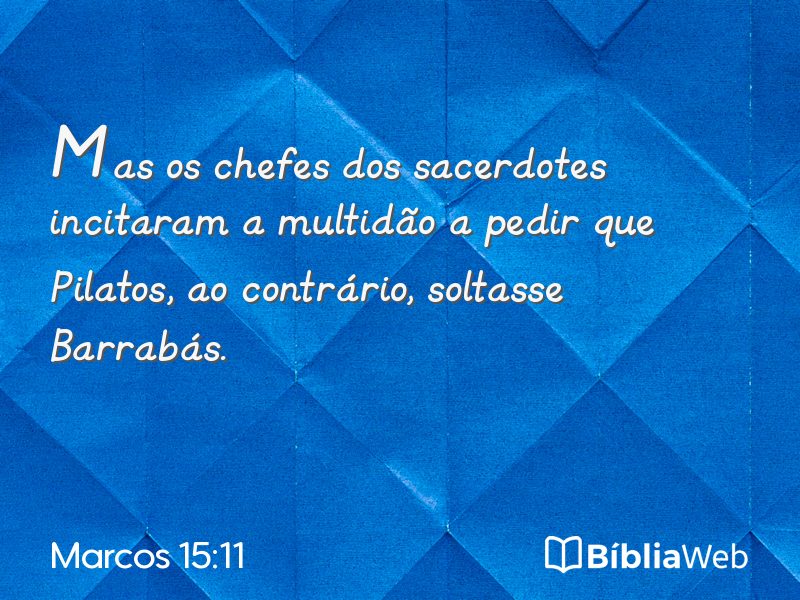 Marcos 15:11 em imagem para compartilhar