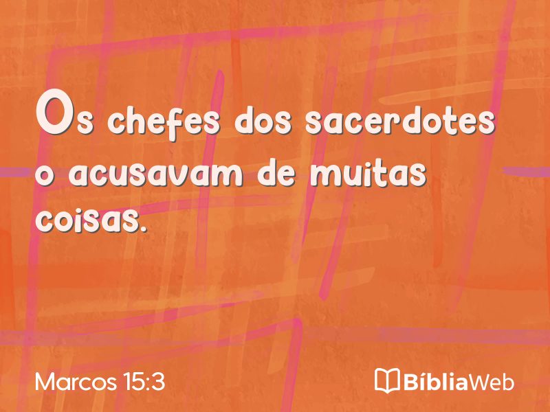 Marcos 15:3 em imagem para compartilhar