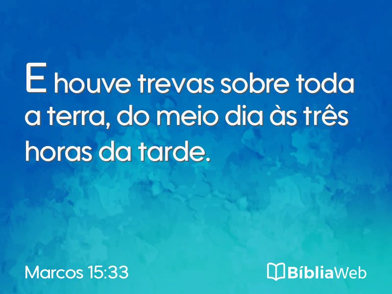 Marcos 15:33 em imagem para compartilhar