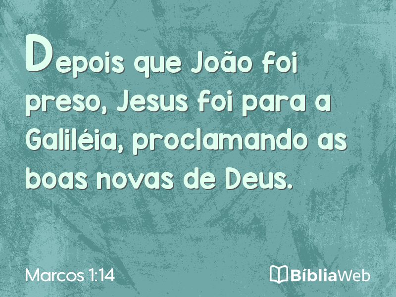 Marcos 1:14 em imagem para compartilhar