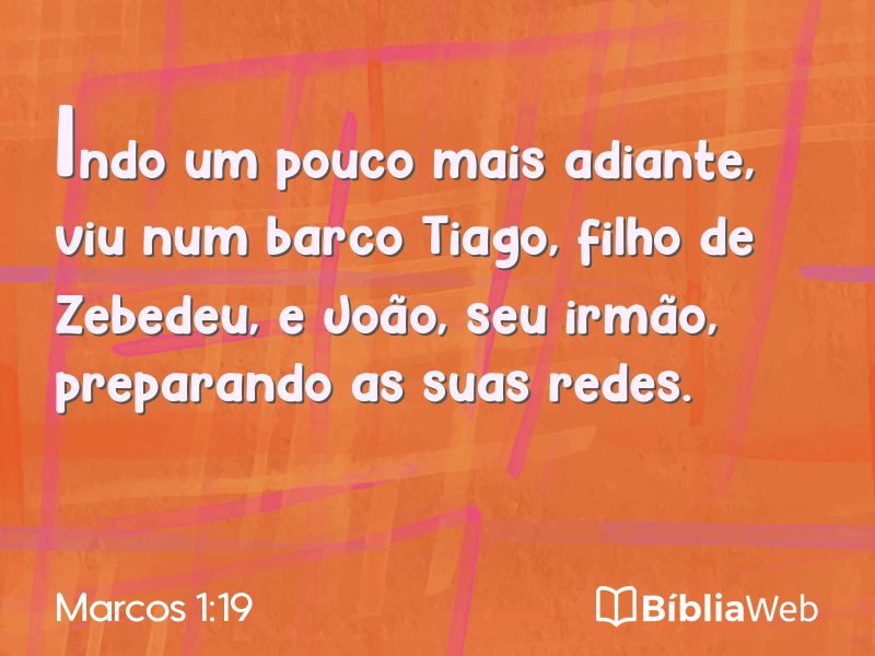 Marcos 1:19 em imagem para compartilhar