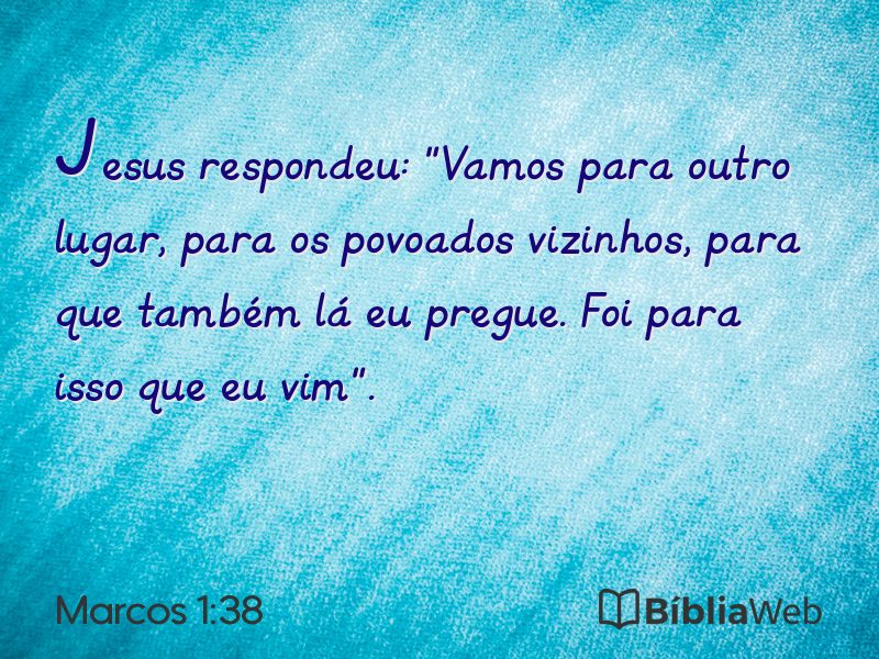 Marcos 1:38 em imagem para compartilhar