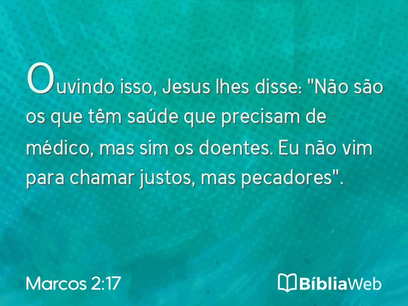 Marcos 2:17 em imagem para compartilhar
