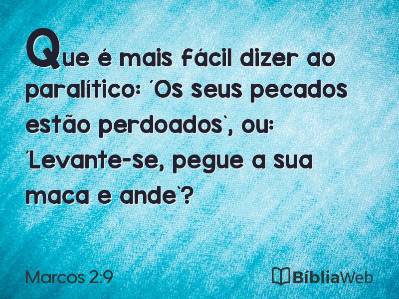 Marcos 2:9 em imagem para compartilhar