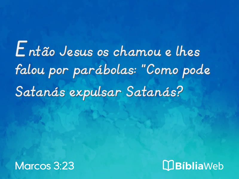 Marcos 3:23 em imagem para compartilhar