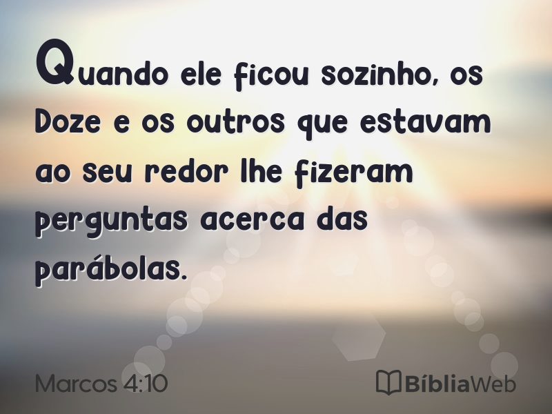 Marcos 4:10 em imagem para compartilhar