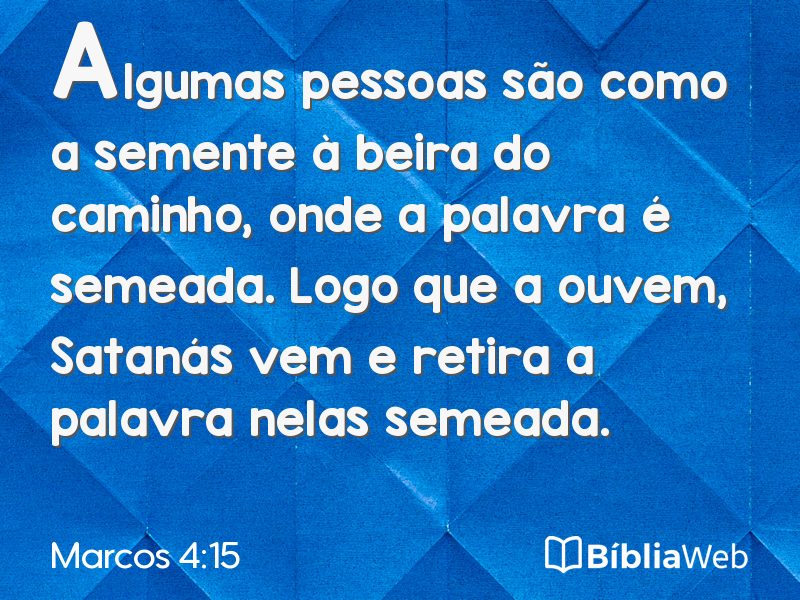 Marcos 4:15 em imagem para compartilhar