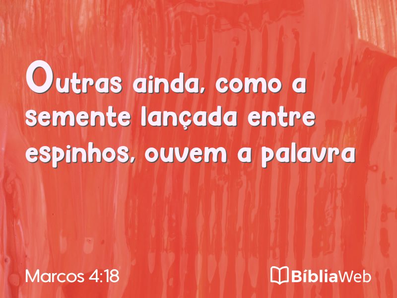 Marcos 4:18 em imagem para compartilhar