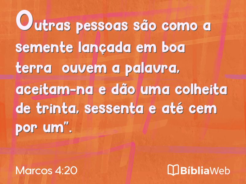 Marcos 4:20 em imagem para compartilhar