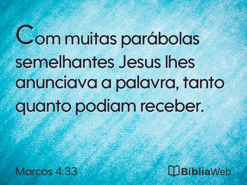 Marcos 4:33 em imagem para compartilhar