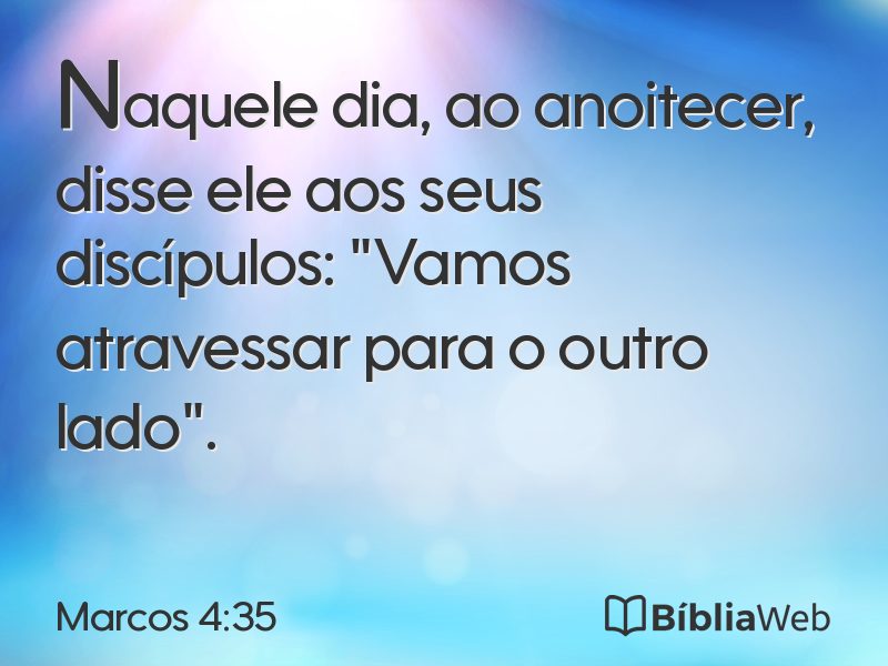 Marcos 4:35 em imagem para compartilhar
