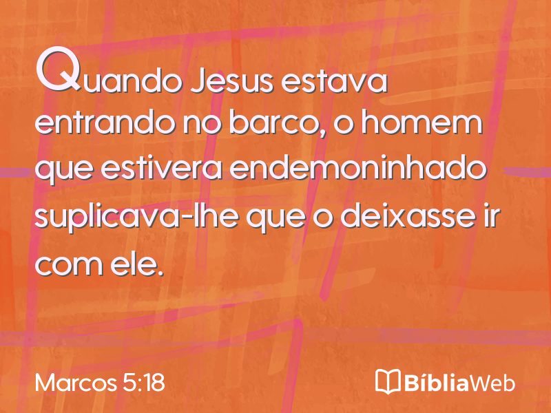 Marcos 5:18 em imagem para compartilhar