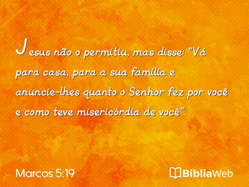 Marcos 5:19 em imagem para compartilhar