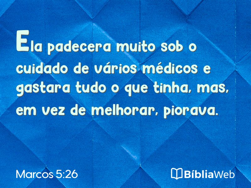 Marcos 5:26 em imagem para compartilhar