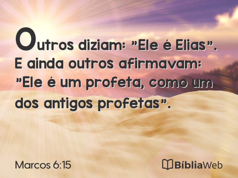 Marcos 6:15 em imagem para compartilhar