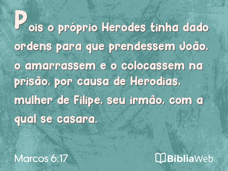Marcos 6:17 em imagem para compartilhar