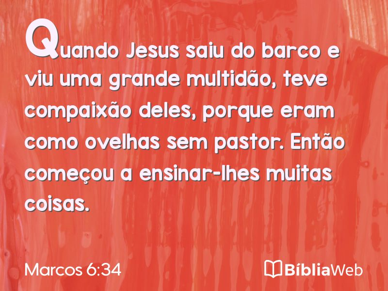 Marcos 6:34 em imagem para compartilhar
