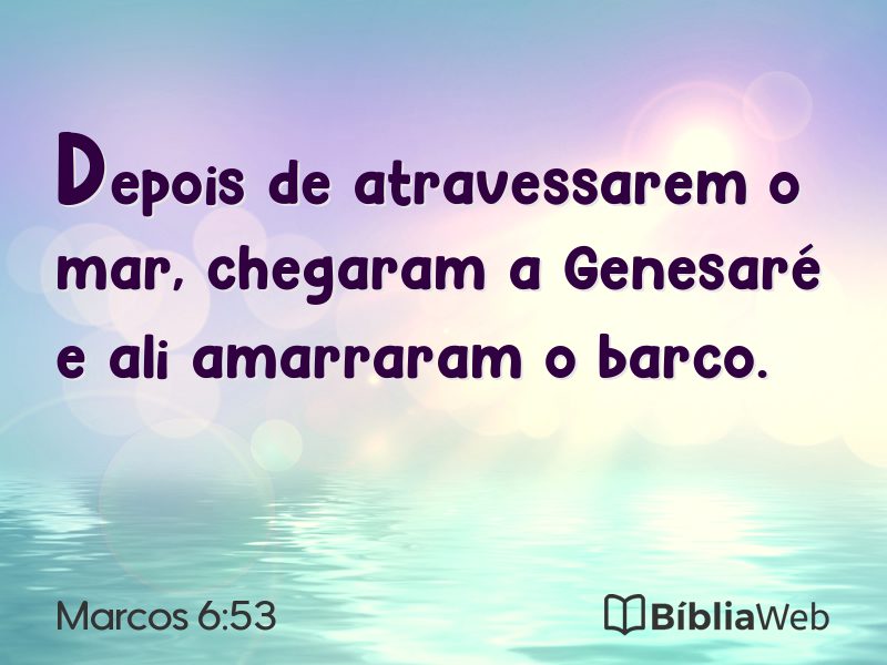 Marcos 6:53 em imagem para compartilhar