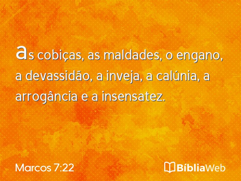 Marcos 7:22 em imagem para compartilhar