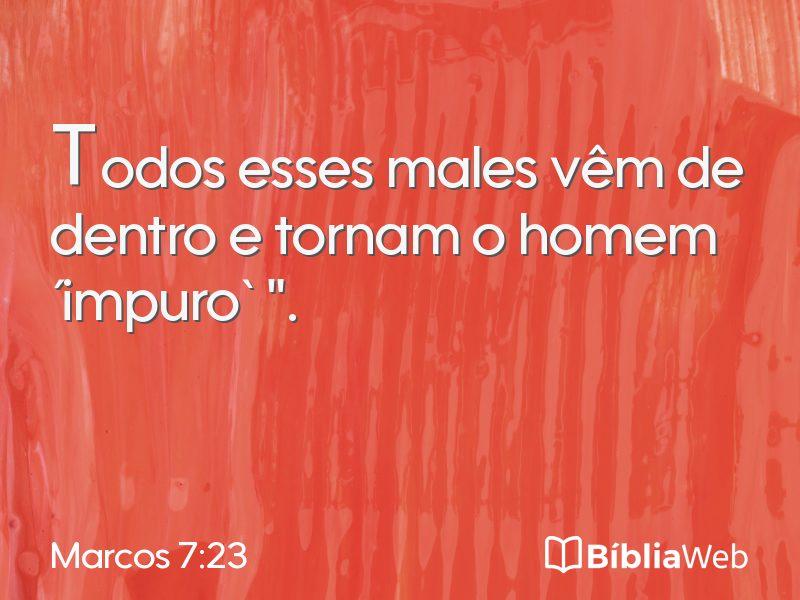 Marcos 7:23 em imagem para compartilhar