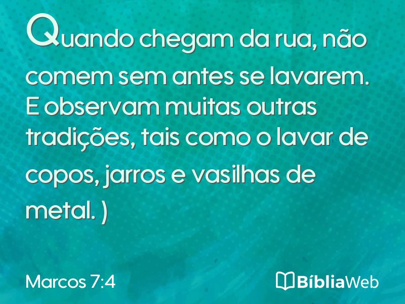 Marcos 7:4 em imagem para compartilhar